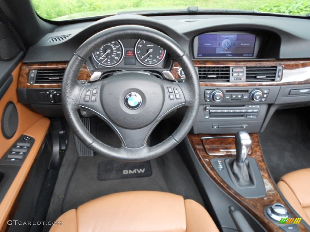 2008 BMW 3 Series 328i Convertible Saddle Brown/Black Dashboard Photo #63210264