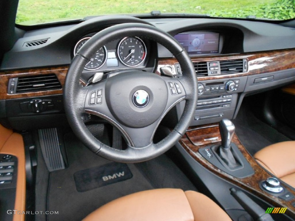 2008 BMW 3 Series 328i Convertible Saddle Brown/Black Dashboard Photo #63210405
