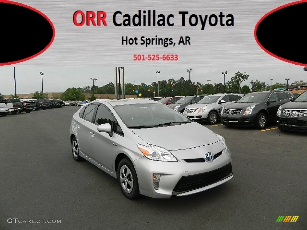 2012 Prius 3rd Gen Three Hybrid - Classic Silver Metallic / Misty Gray photo #1