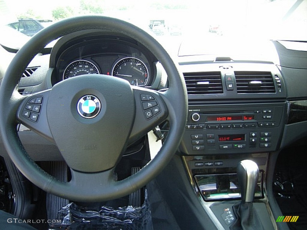 2009 BMW X3 xDrive30i Black Dashboard Photo #63212562
