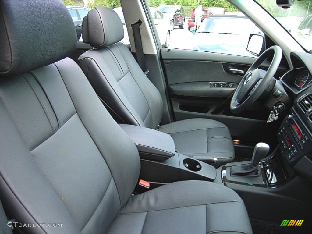 Black Interior 2009 BMW X3 xDrive30i Photo #63212613
