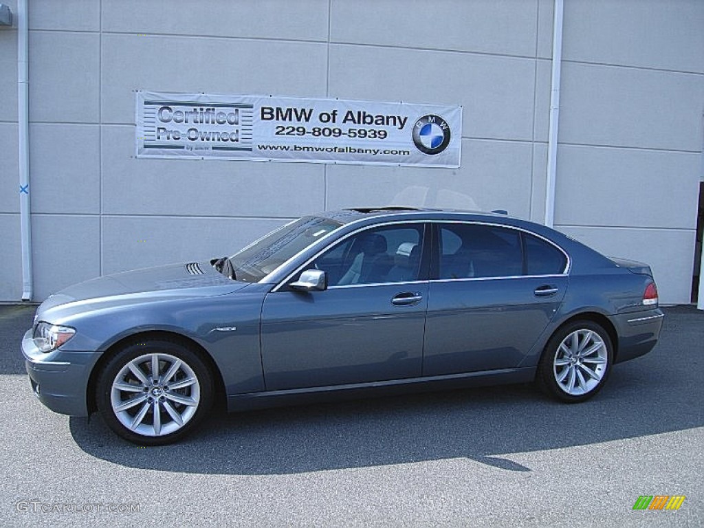 2008 7 Series 750Li Sedan - Michigan Blue Metallic / Lava Blue photo #1