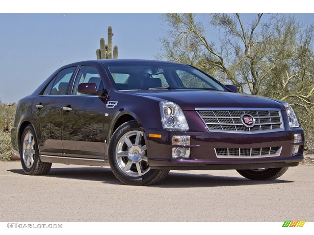 Black Cherry 2008 Cadillac STS 4 V6 AWD Exterior Photo #63212748