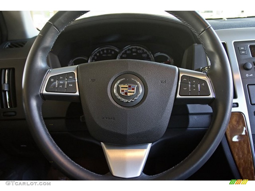 2008 Cadillac STS 4 V6 AWD Ebony Steering Wheel Photo #63212861