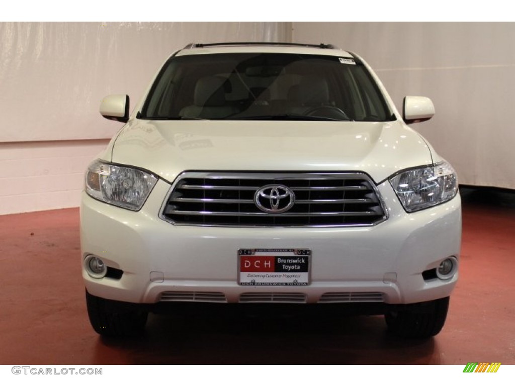 2010 Highlander Limited 4WD - Blizzard White Pearl / Ash photo #2