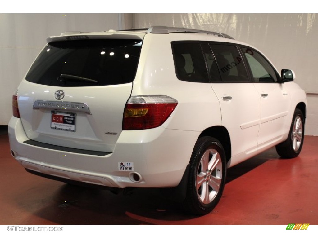 2010 Highlander Limited 4WD - Blizzard White Pearl / Ash photo #6