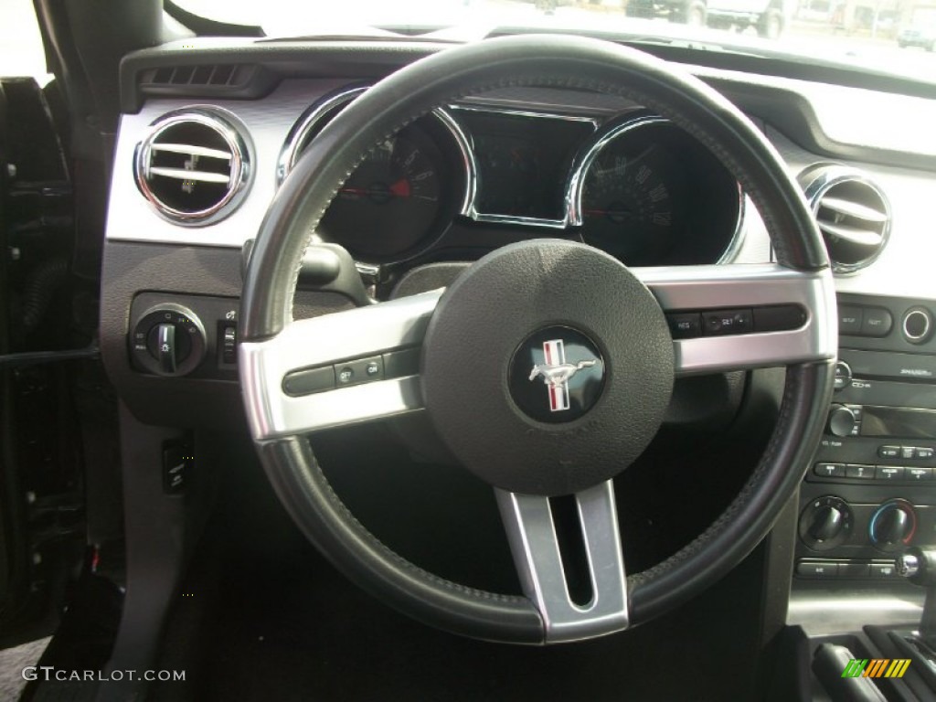2007 Mustang V6 Premium Coupe - Black / Dark Charcoal photo #11