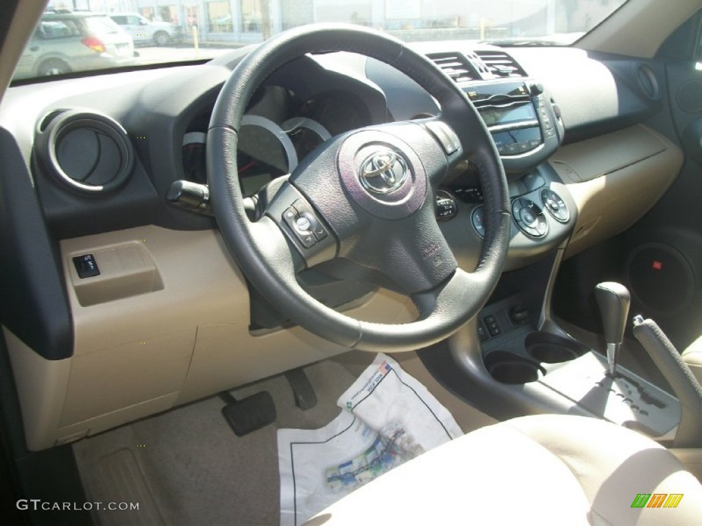 2011 RAV4 Limited 4WD - Black Forest Metallic / Sand Beige photo #7