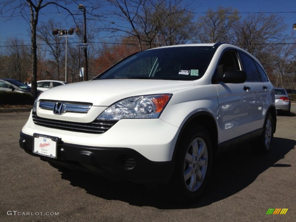 2009 CR-V EX 4WD - Taffeta White / Gray photo #5