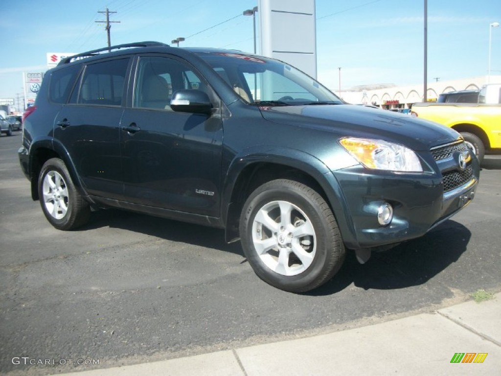 2011 RAV4 Limited 4WD - Black Forest Metallic / Sand Beige photo #37