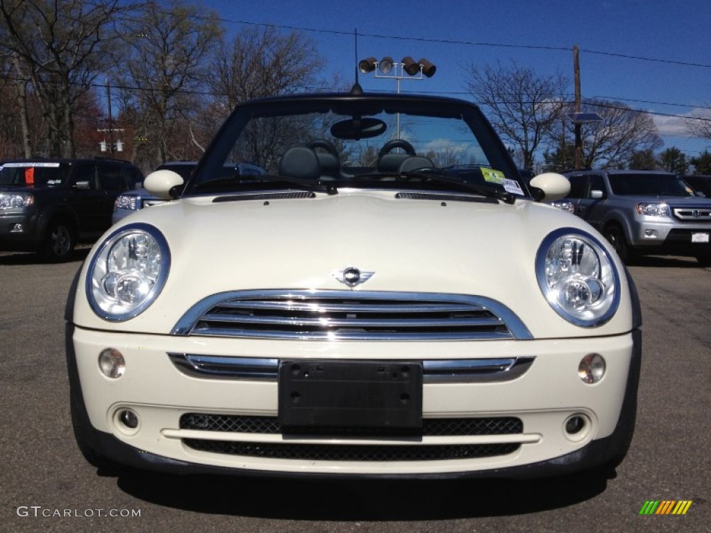2006 Cooper Convertible - Pepper White / Black/Panther Black photo #7