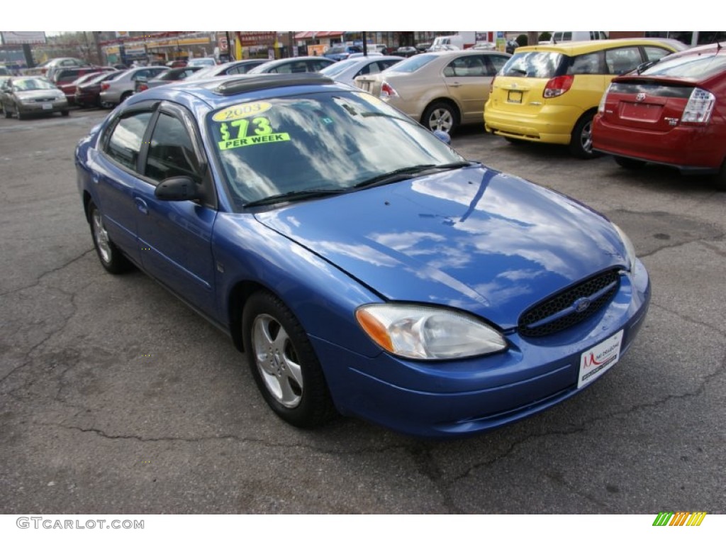 2003 Taurus SES - Patriot Blue Metallic / Medium Graphite photo #3