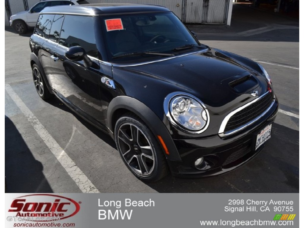 2010 Cooper S Clubman - Midnight Black Metallic / Grey/Carbon Black photo #1