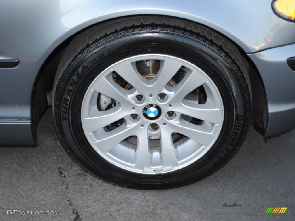 2004 3 Series 325i Sedan - Silver Grey Metallic / Black photo #2