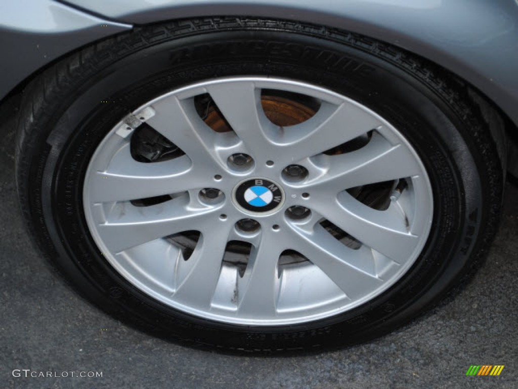 2004 3 Series 325i Sedan - Silver Grey Metallic / Black photo #8
