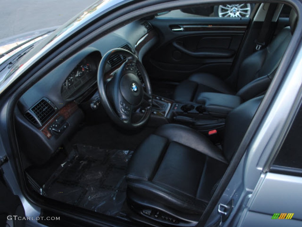 2004 3 Series 325i Sedan - Silver Grey Metallic / Black photo #16