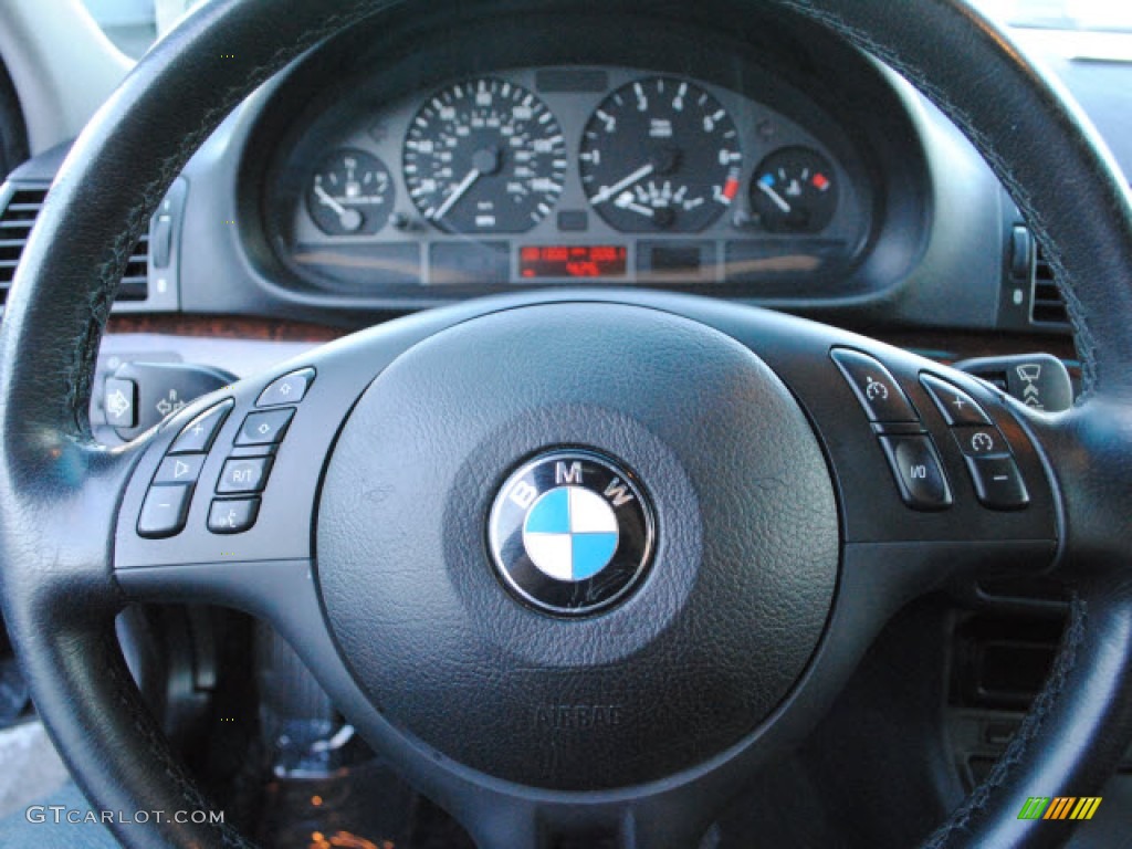 2004 3 Series 325i Sedan - Silver Grey Metallic / Black photo #21