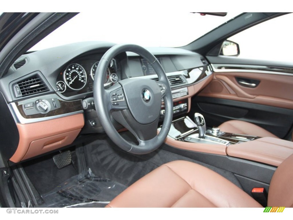 Cinnamon Brown Interior 2011 BMW 5 Series 535i Sedan Photo #63219450