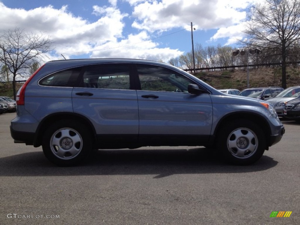 2009 CR-V LX 4WD - Glacier Blue Metallic / Gray photo #8