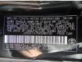 209: Black Sand Pearl 2009 Scion tC Standard tC Model Color Code
