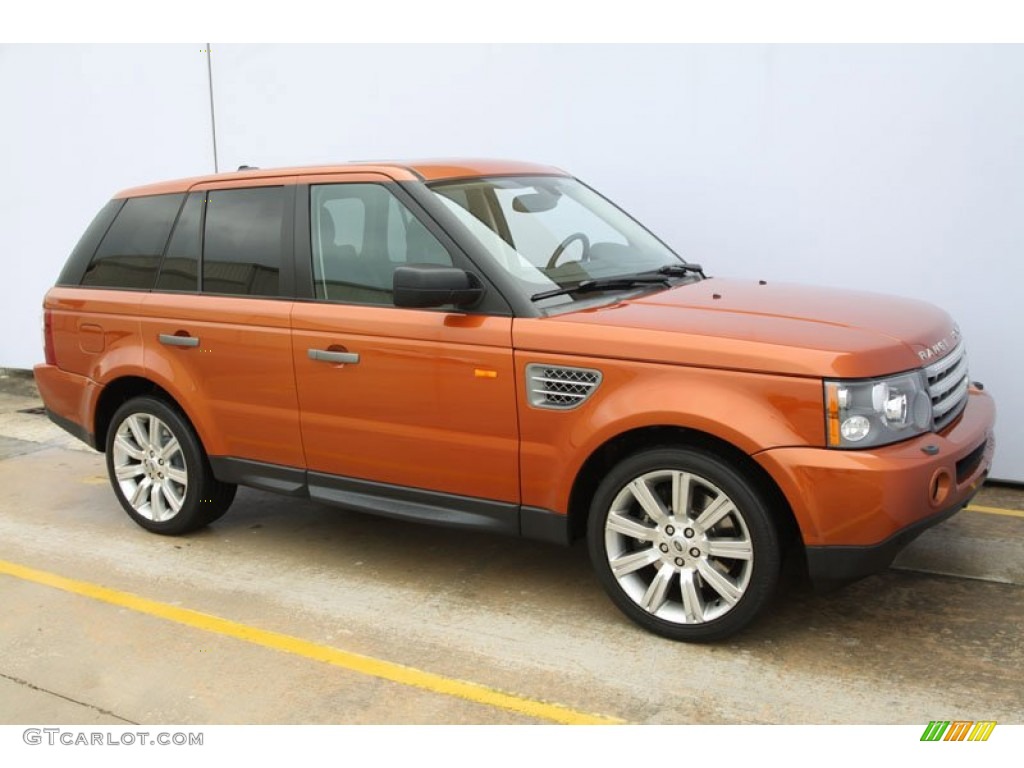 2006 Range Rover Sport Supercharged - Vesuvius Orange Metallic / Ebony Black photo #2