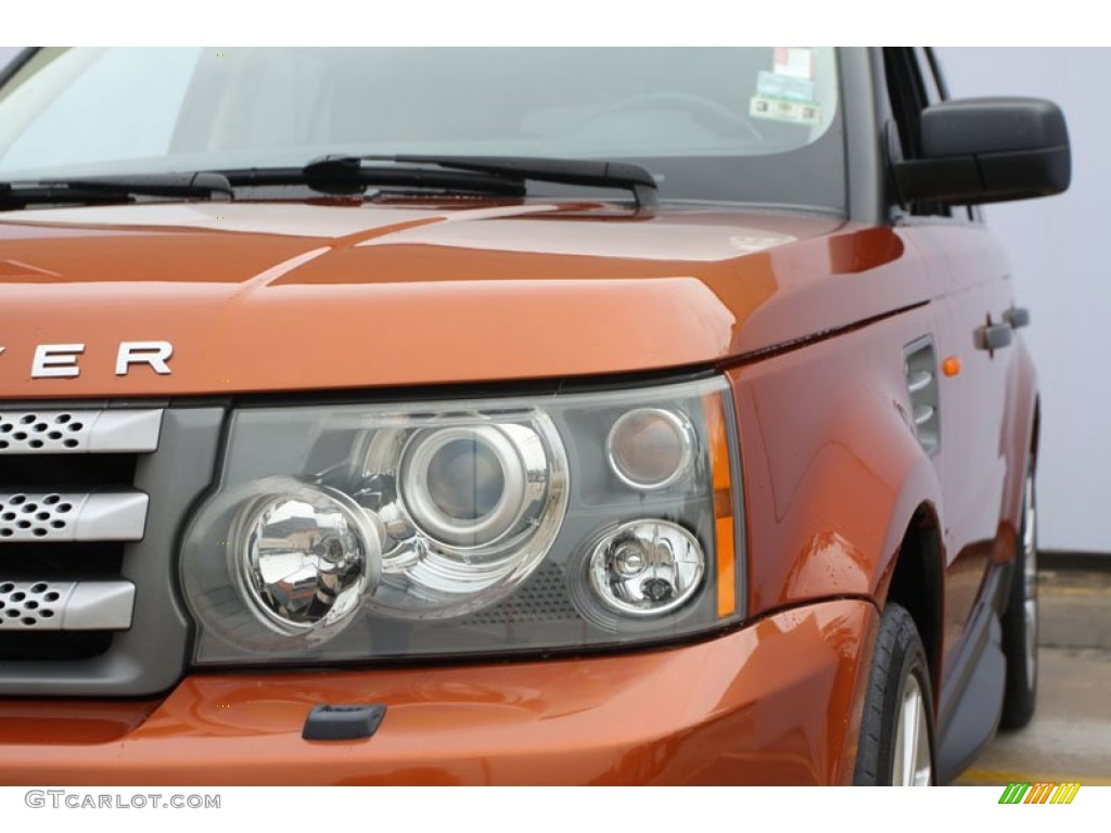 2006 Range Rover Sport Supercharged - Vesuvius Orange Metallic / Ebony Black photo #8