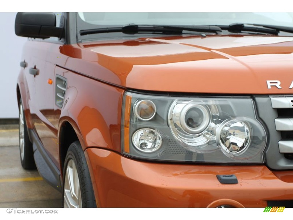 2006 Range Rover Sport Supercharged - Vesuvius Orange Metallic / Ebony Black photo #9