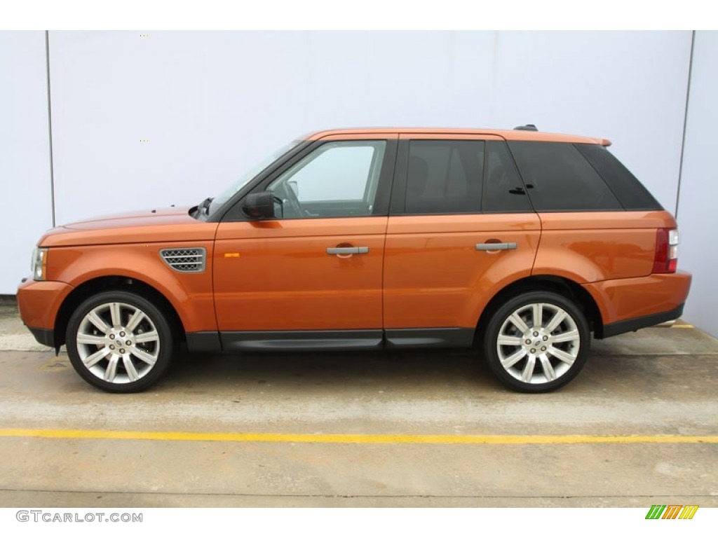 2006 Range Rover Sport Supercharged - Vesuvius Orange Metallic / Ebony Black photo #10