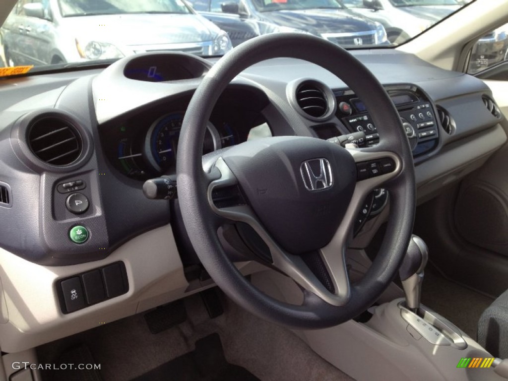 2010 Honda Insight Hybrid EX Blue Steering Wheel Photo #63221441
