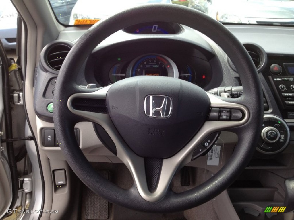 2010 Honda Insight Hybrid EX Blue Steering Wheel Photo #63221468