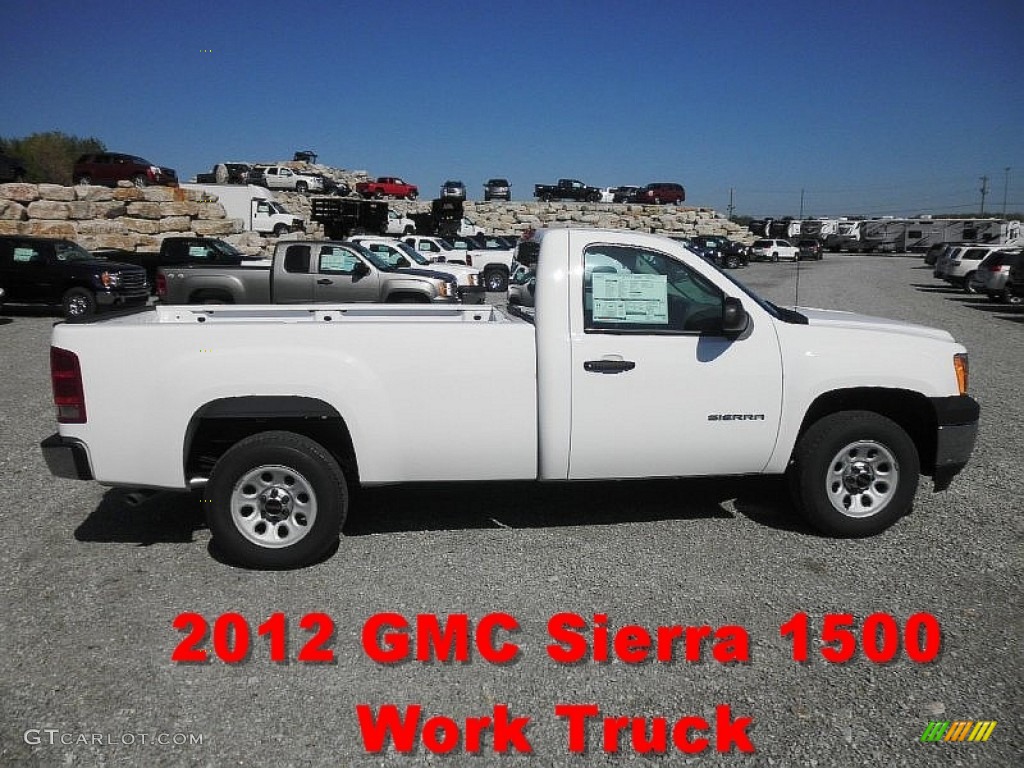 2012 Sierra 1500 Regular Cab - Summit White / Dark Titanium photo #1