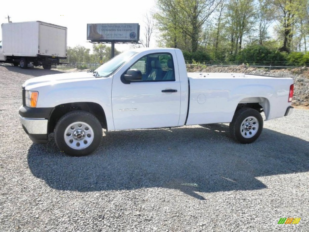 2012 Sierra 1500 Regular Cab - Summit White / Dark Titanium photo #4