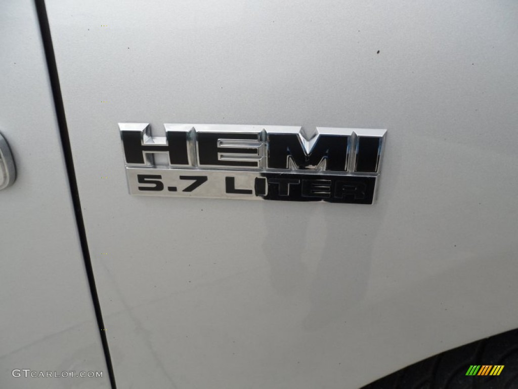 2011 Ram 1500 SLT Quad Cab 4x4 - Bright Silver Metallic / Dark Slate Gray/Medium Graystone photo #16