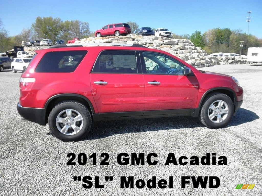 2012 Acadia SL - Crystal Red Tintcoat / Ebony photo #1