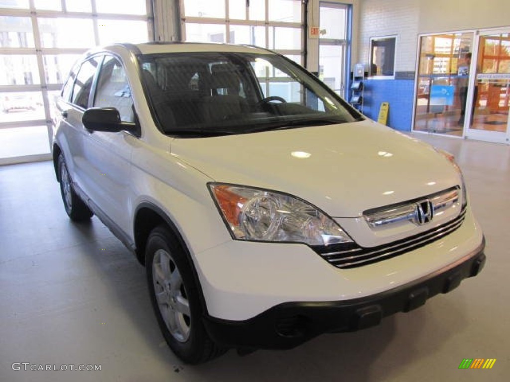2009 CR-V EX 4WD - Taffeta White / Gray photo #4