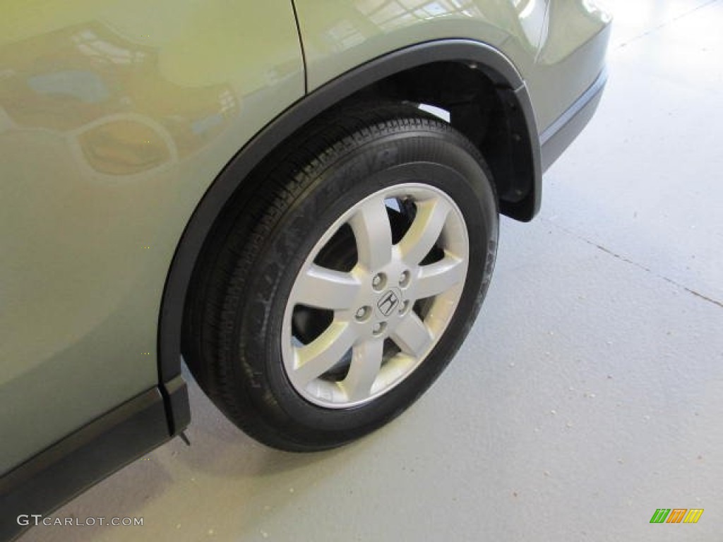 2009 CR-V EX 4WD - Green Tea Metallic / Ivory photo #6