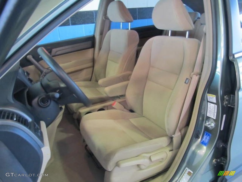 2009 CR-V EX 4WD - Green Tea Metallic / Ivory photo #9