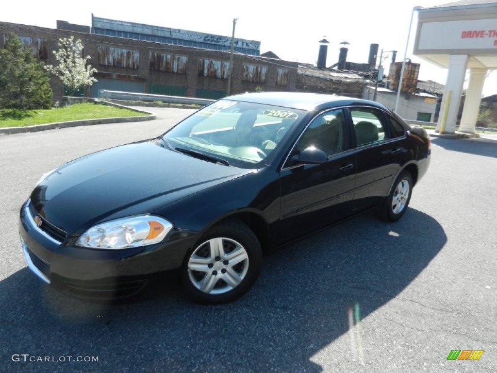 2007 Impala LS - Black / Neutral Beige photo #14
