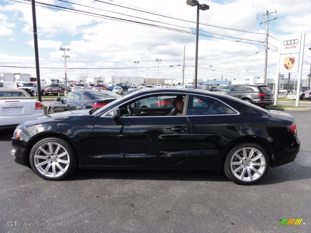2011 A5 2.0T quattro Coupe - Brilliant Black / Cinnamon Brown photo #11