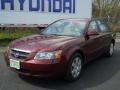 2007 Dark Cherry Red Hyundai Sonata GLS  photo #1