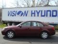 2007 Dark Cherry Red Hyundai Sonata GLS  photo #17