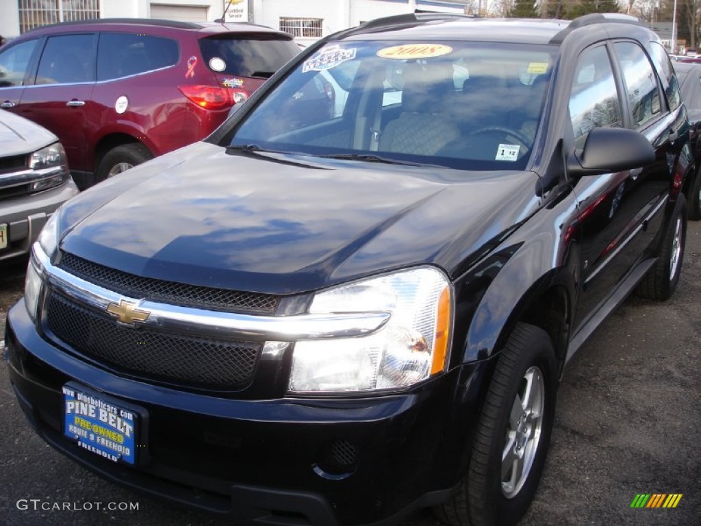 2008 Equinox LS - Black / Light Gray photo #1