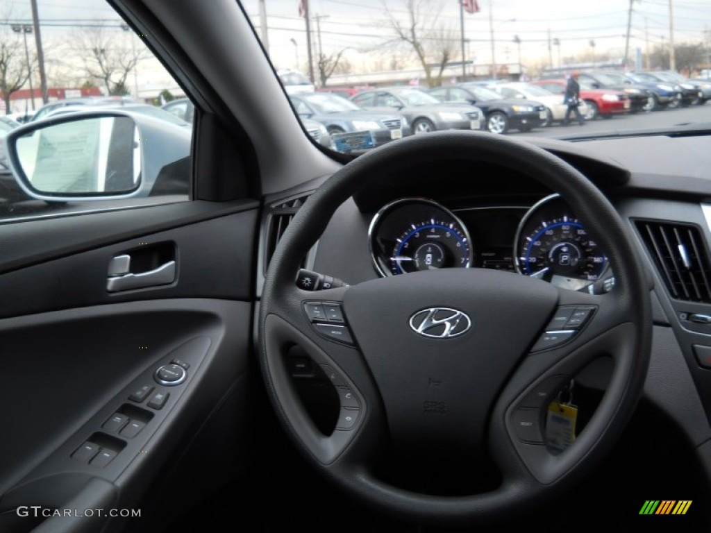 2012 Sonata GLS - Iridescent Silver Blue Pearl / Gray photo #4