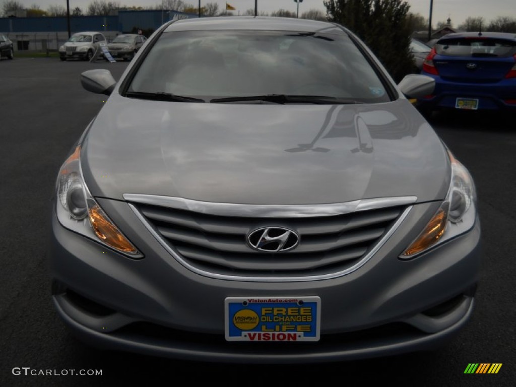 2012 Sonata GLS - Iridescent Silver Blue Pearl / Gray photo #16