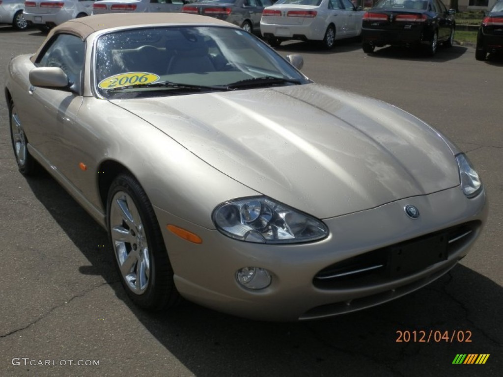 2006 XK XK8 Convertible - Satin Silver Metallic / Cashmere photo #3