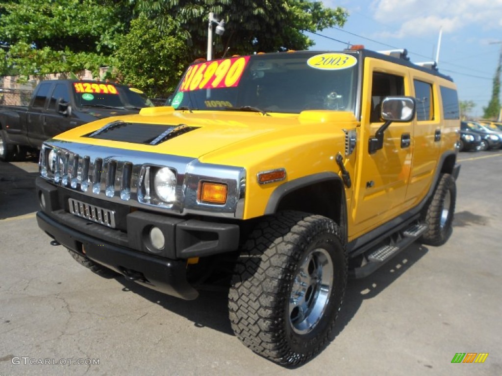 2003 H2 SUV - Yellow / Wheat photo #3