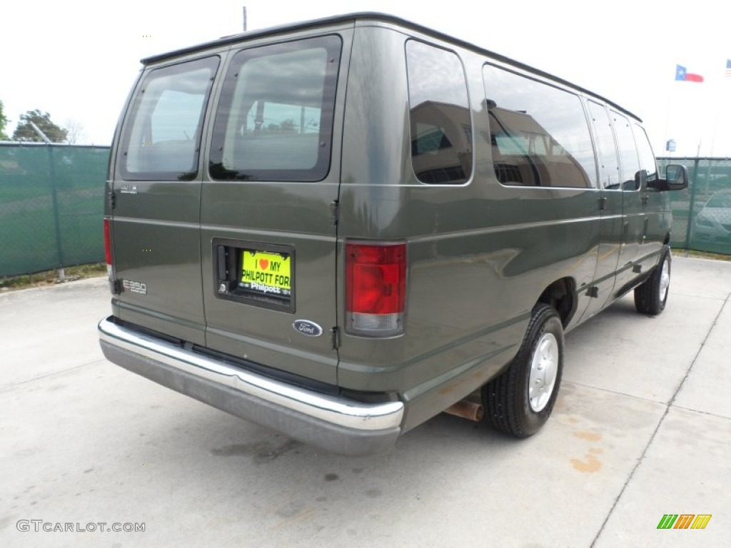 2004 E Series Van E350 Super Duty XL 15 Passenger - Estate Green Metallic / Medium Pebble photo #3