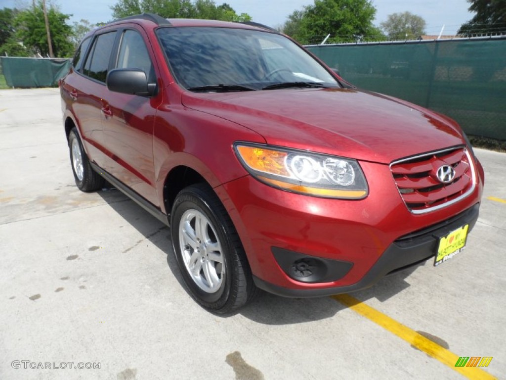 2010 Santa Fe GLS - Venetian Red / Beige photo #1