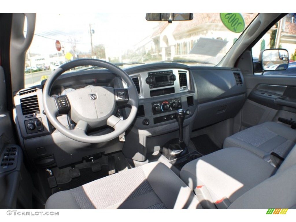 2008 Ram 3500 Big Horn Edition Quad Cab Dually - Inferno Red Crystal Pearl / Medium Slate Gray photo #11