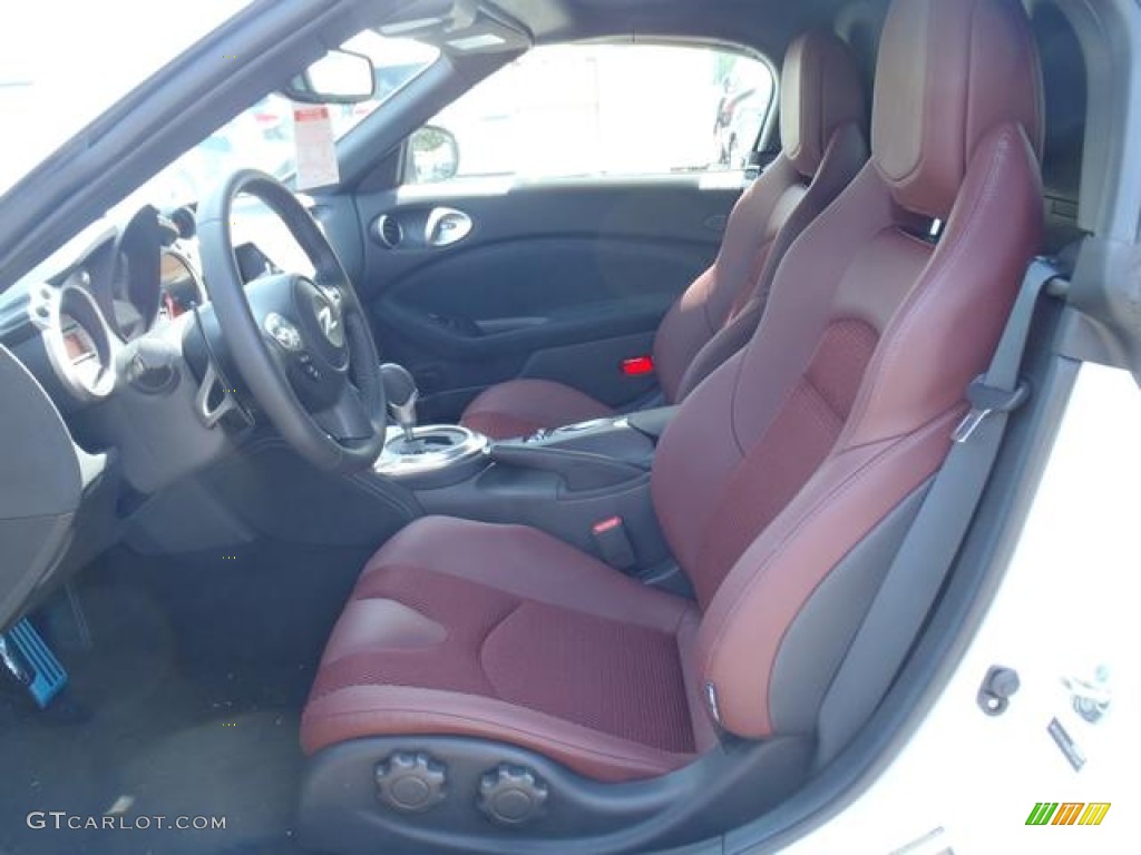 Wine Red Interior 2012 Nissan 370Z Sport Touring Roadster Photo #63233109